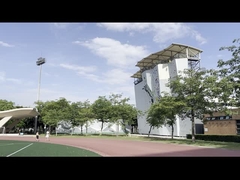 Dinding Panjat Dalam Ruangan Plastik Kayu Baja Untuk Usia 6-50 Tahun