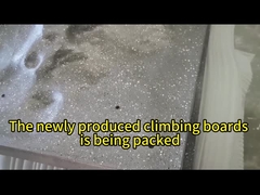 Hiburan Dewasa Rock Indoor Climbing Wall Steel Resin Kayu ISO9001 ISO14001